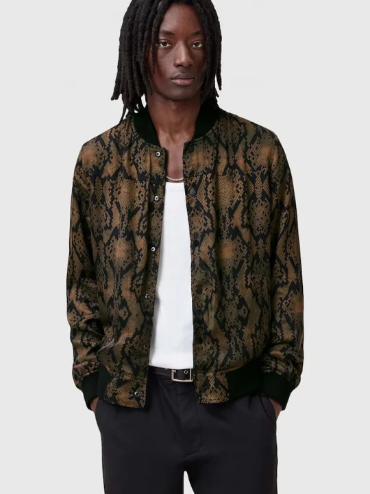 Obrázek produktu AllSaints Oboustranná dětská bomber bunda AllSaints SOUNDVIEW černá
