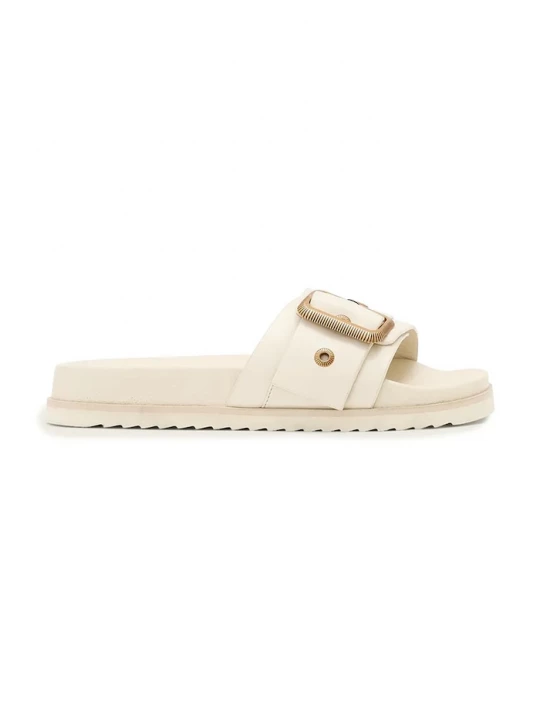 Obrázek produktu AllSaints pantofle dámské kožené Ellie Western Sandals béžová
