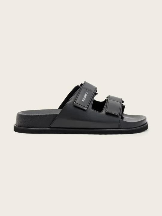 Obrázek produktu AllSaints pantofle pánské kožené Vex Sandal černá