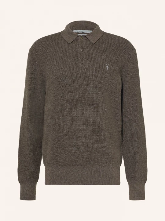 Obrázek produktu Allsaints Pletené Polo Tričko Aspen tmavě zelená