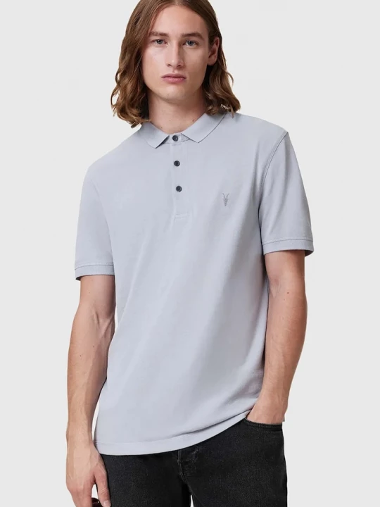 Obrázek produktu AllSaints polo pánské bavlněné modrá