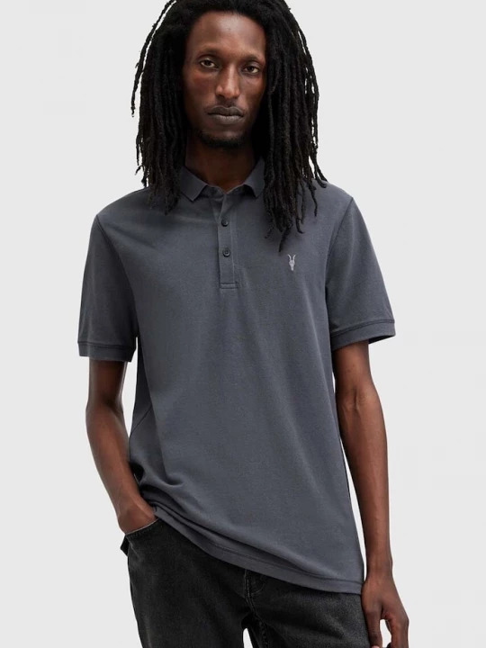Obrázek produktu AllSaints polo pánské bavlněné námořnická modř