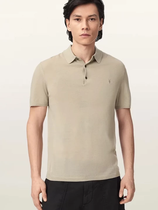 Obrázek produktu AllSaints polo pánské vlněné MODE béžová