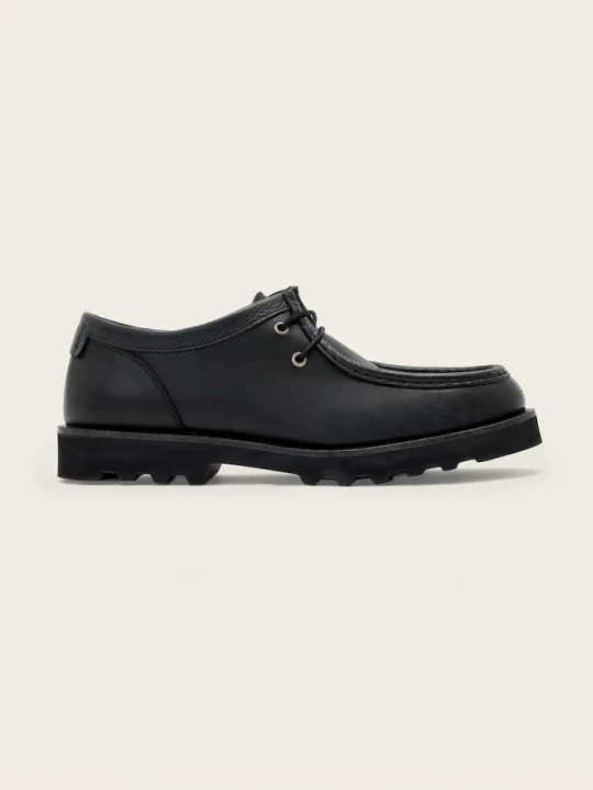 Obrázek produktu AllSaints Polobotky pánské kožené Skiff Apron Shoe černá