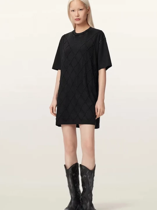 Obrázek produktu AllSaints šaty oversize bavlněné DARCY černá