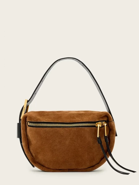 Obrázek produktu AllSaints Semišová kabelka AllSaints hnědá