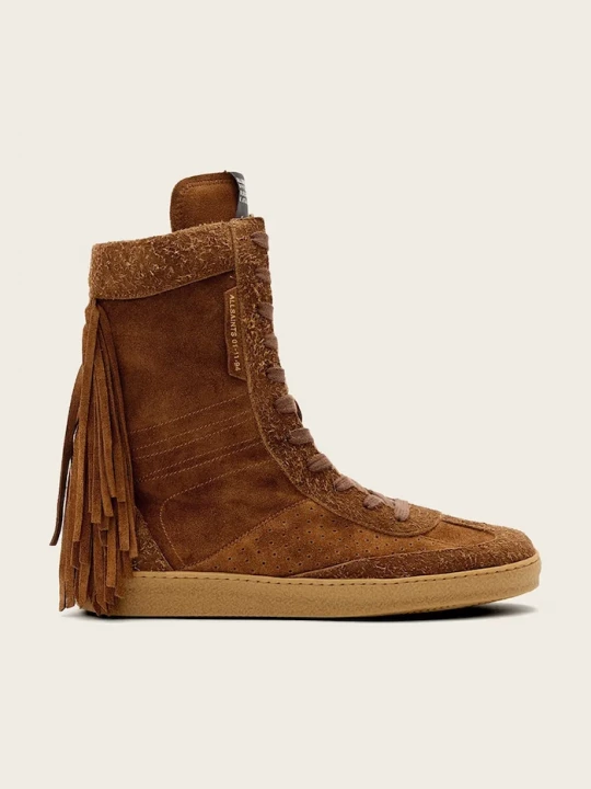 Obrázek produktu AllSaints Semišové boty AllSaints Louise Fringe Ht hnědá