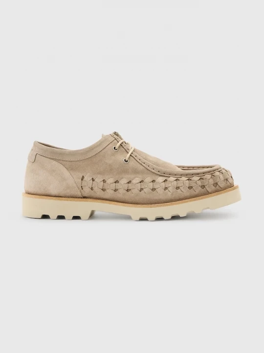 Obrázek produktu AllSaints Semišové polobotky AllSaints Skiff Woven Shoe béžová