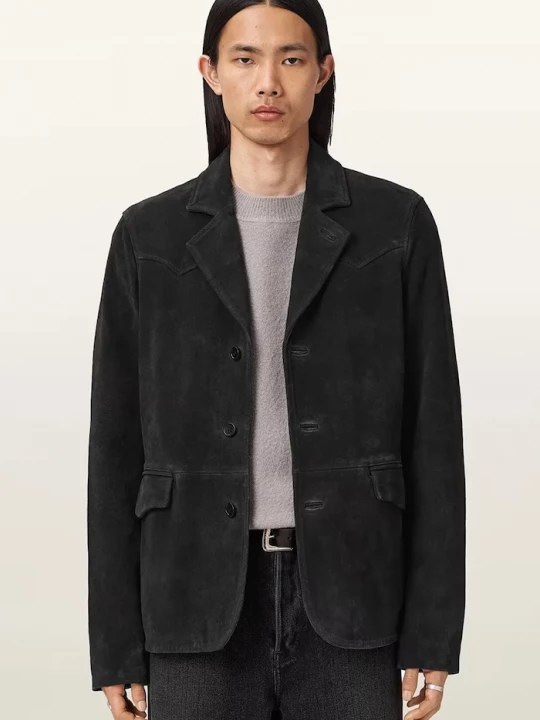 Obrázek produktu AllSaints Semišové sako AllSaints HORNETT černá