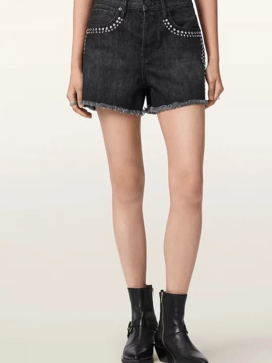 Obrázek produktu AllSaints šortky dámské džínové HEIDI černá