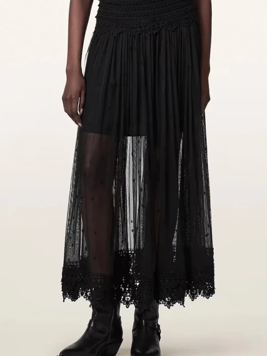 Obrázek produktu AllSaints sukně TRIXIE LACE černá