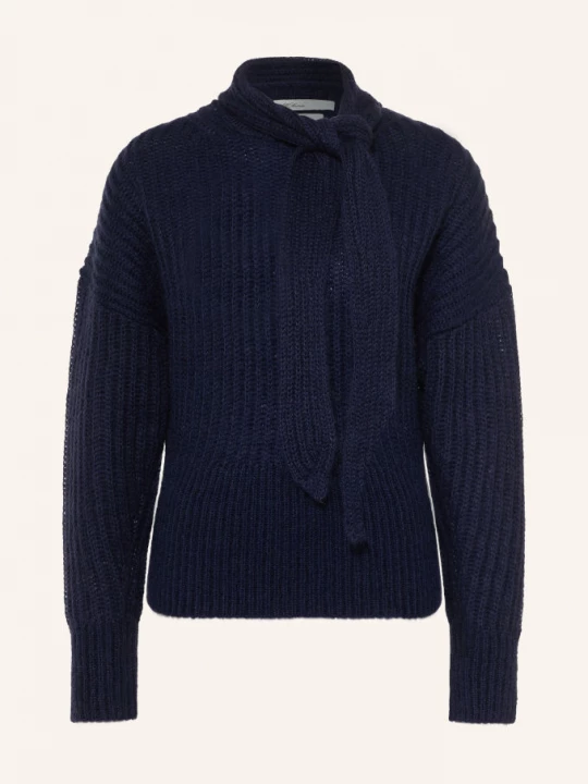 Obrázek produktu Allsaints Svetry Etty S Mohérem A Mašlí tmavě modrá