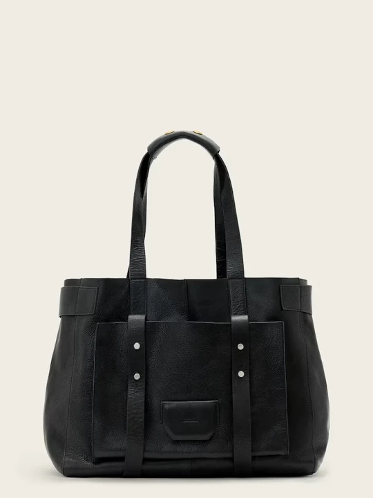 Obrázek produktu AllSaints tote taška dámská kožená URSA černá