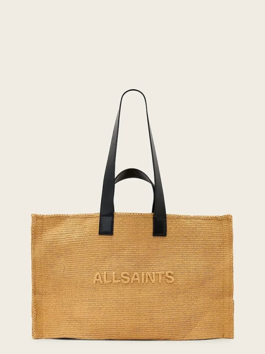 Obrázek produktu AllSaints tote taška dámská z pletenky LUTECE hnědá
