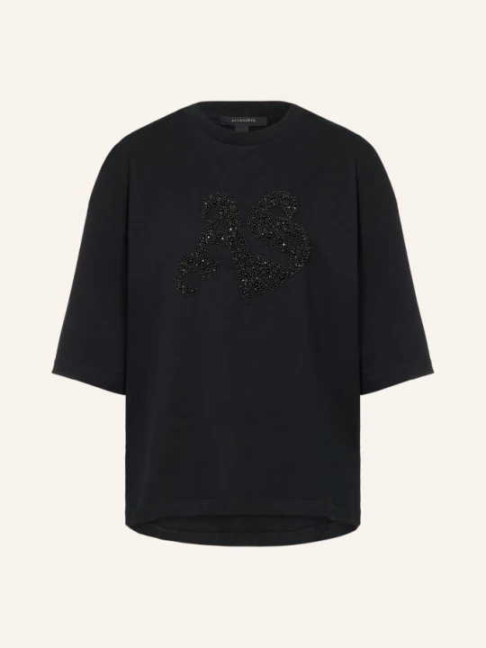 Obrázek produktu Allsaints Tričko Amelie S Ozdobnými Korálky černá