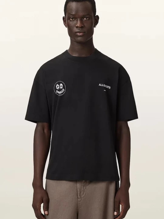 Obrázek produktu AllSaints tričko pánské bavlněné SPINNER černá