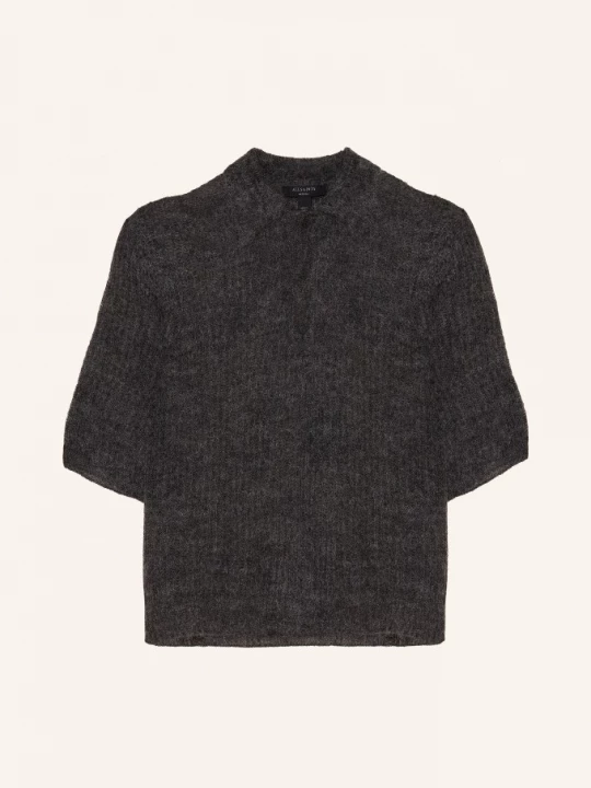 Obrázek produktu Allsaints Úpletové Tričko Anabel S Mohérem tmavě šedá