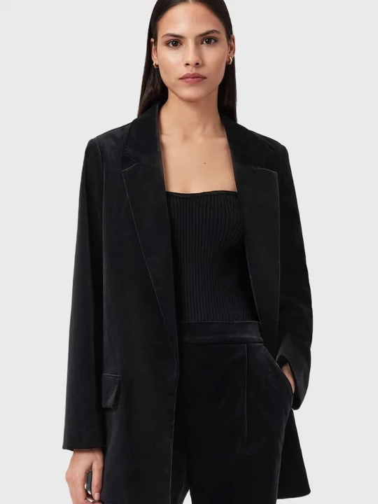 Obrázek produktu AllSaints Velurové sako AllSaints černá