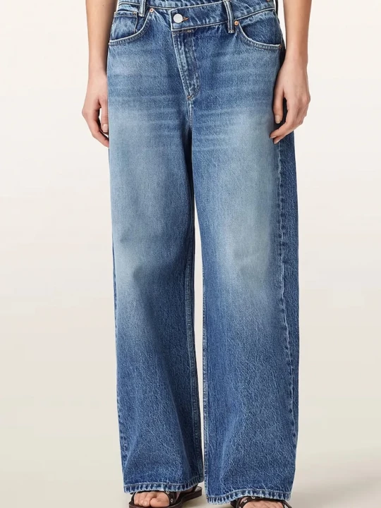 Obrázek produktu AllSaints wide leg džíny dámské AKI CROSSOVER JEAN modrá