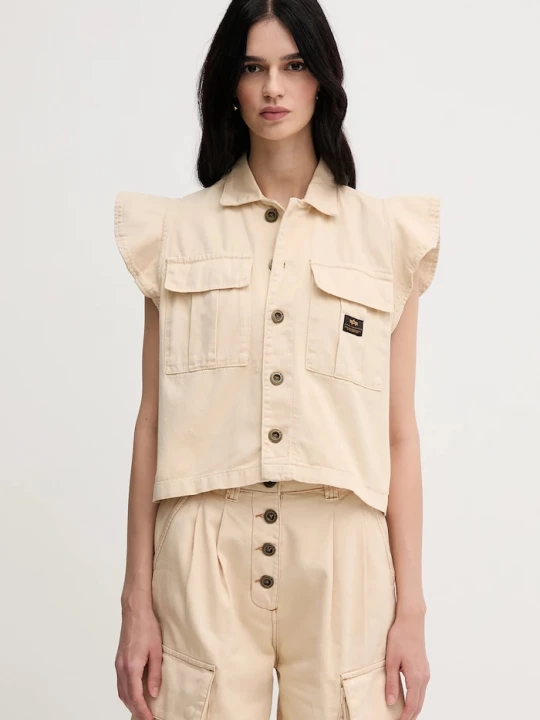 Obrázek produktu Alpha Industries Bavlněná vesta Alpha Industries Sailor Vest Wmn béžová