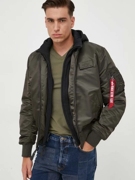Obrázek produktu Alpha Industries Bomber bunda Alpha Industries MA-1 D-Tec Hood Bomber zelená