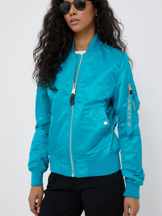 Obrázek produktu Alpha Industries Bomber bunda Alpha Industries tyrkysová