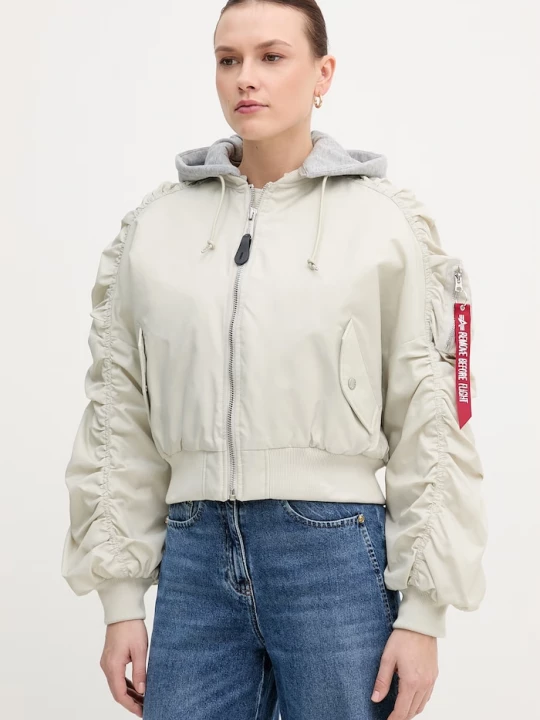 Obrázek produktu Alpha Industries Bunda Alpha Industries Short Hooded Bomber Light W