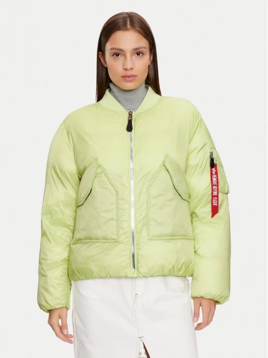 Obrázek produktu Alpha Industries Bunda bomber 148004 Zelená Regular Fit