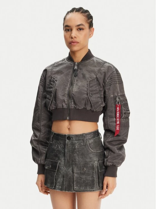 Obrázek produktu Alpha Industries Bunda bomber MA-1 Vintage 156002 Šedá Regular Fit