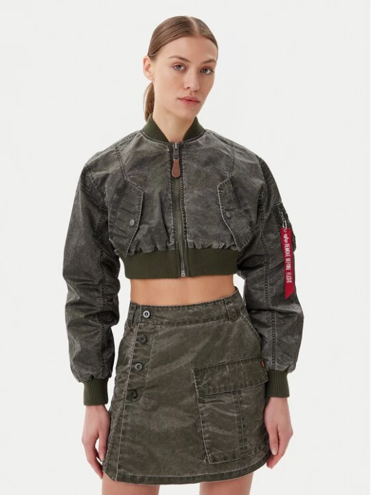 Obrázek produktu Alpha Industries Bunda bomber MA-1 Vintage 156002 Zelená Regular Fit