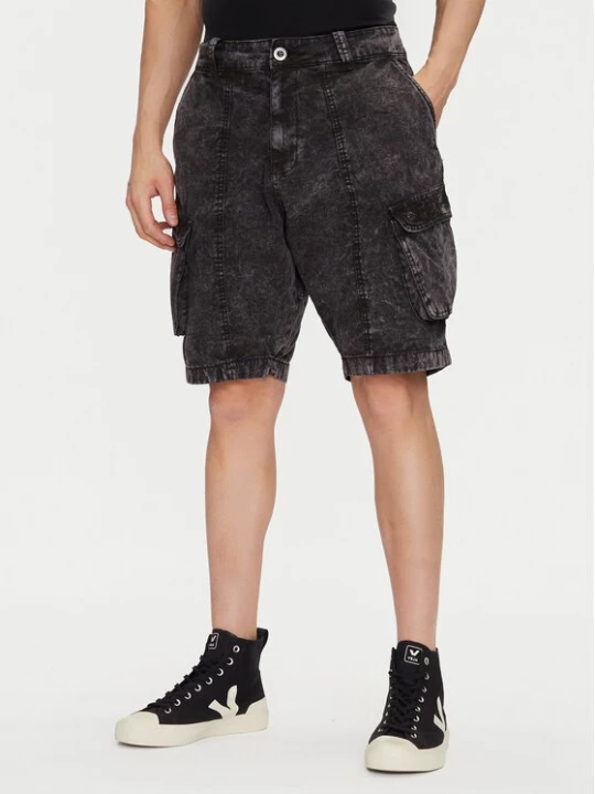 Obrázek produktu Alpha Industries Džínové šortky Canvas Acid Short 156259 Černá Regular Fit