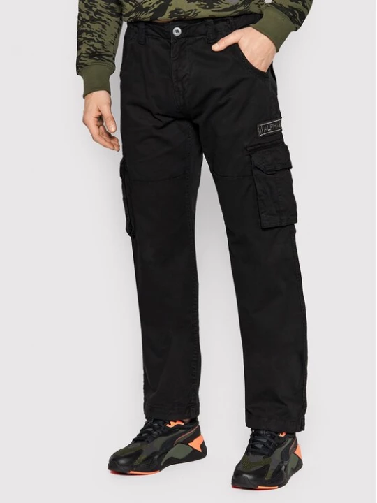 Obrázek produktu Alpha Industries Kalhoty z materiálu Jet 101212 Černá Straight Fit
