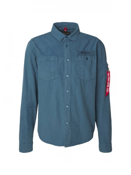 Obrázek produktu ALPHA INDUSTRIES Košile 'Air Force' chladná modrá / černá