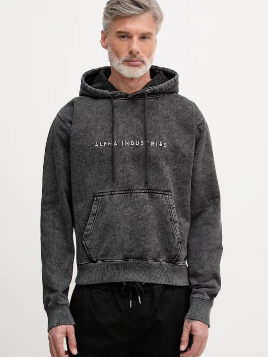 Obrázek produktu Alpha Industries Mikina Acid Logo Hoodie černá