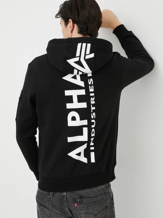 Obrázek produktu Alpha Industries Mikina Backprint černá