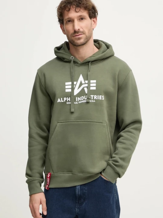 Obrázek produktu Alpha Industries Mikina Alpha Industries Basic Hoody zelená