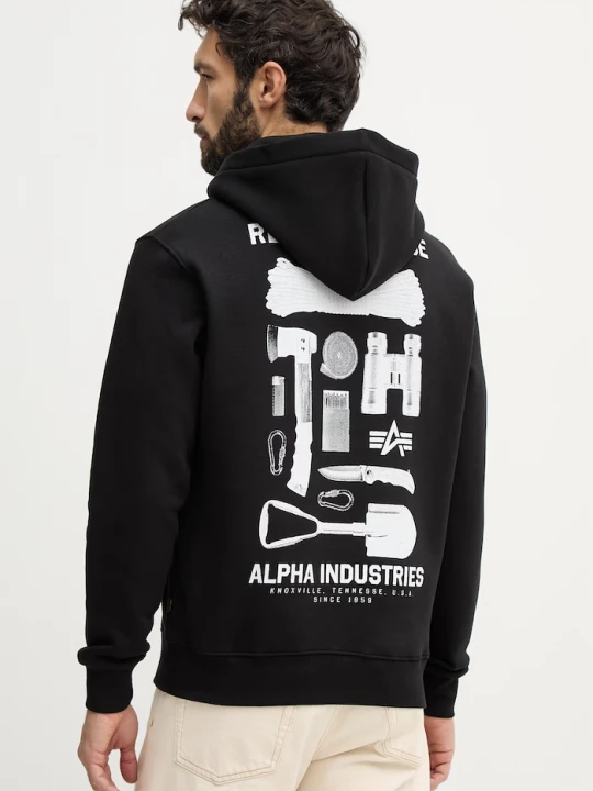 Obrázek produktu Alpha Industries Mikina Alpha Industries Return To Base Hoodie černá