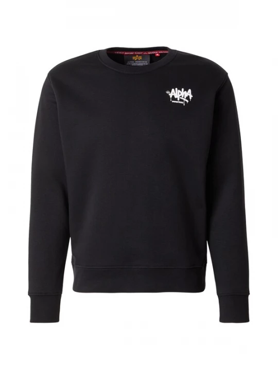 Obrázek produktu ALPHA INDUSTRIES Mikina černá / bílá