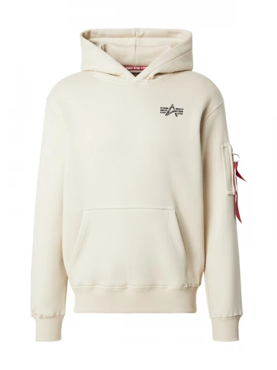 Obrázek produktu ALPHA INDUSTRIES Mikina 'Signature' světle béžová / červená / černá