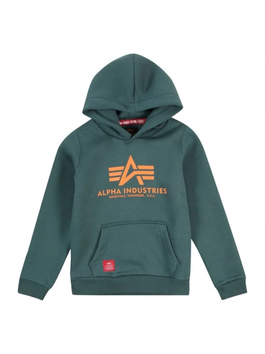 Obrázek produktu ALPHA INDUSTRIES Mikina tmavě zelená / oranžová