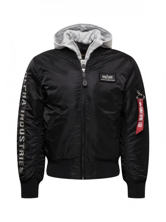 Obrázek produktu ALPHA INDUSTRIES Přechodná bunda 'MA-1 D-Tec SE' šedá / červená / černá / bílá