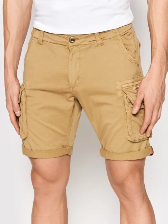 Obrázek produktu Alpha Industries Šortky z materiálu Crew 176203 Béžová Regular Fit