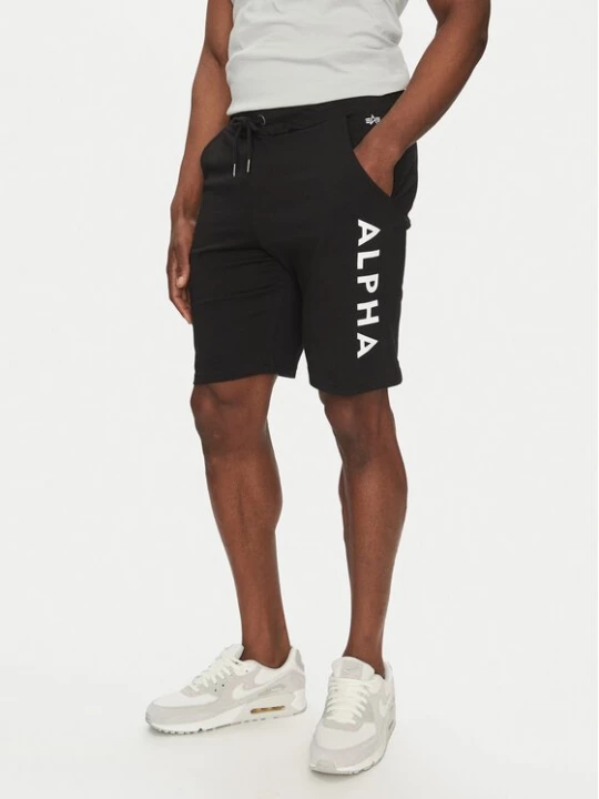 Obrázek produktu Alpha Industries Sportovní kraťasy 116366 Černá Regular Fit