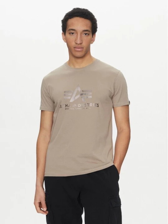 Obrázek produktu Alpha Industries T-Shirt Basic 100501 Béžová Regular Fit