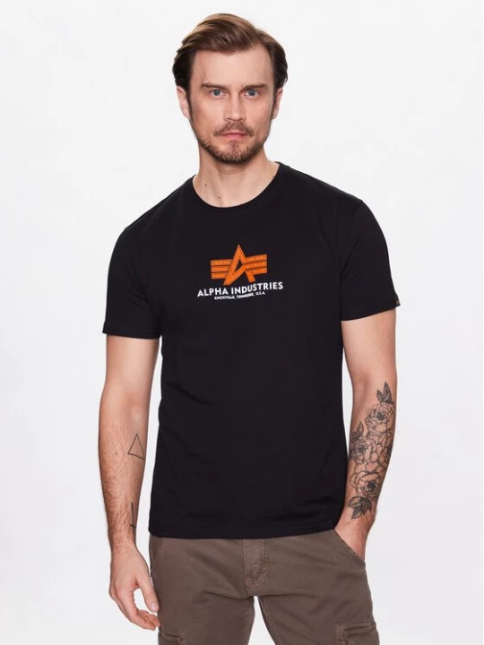 Obrázek produktu Alpha Industries T-Shirt Basic 100501RB Černá Regular Fit