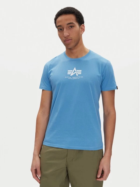 Obrázek produktu Alpha Industries T-Shirt Basic 118533 Modrá Regular Fit