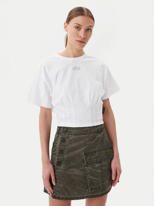 Obrázek produktu Alpha Industries T-Shirt Waisted 148070 Bílá Regular Fit