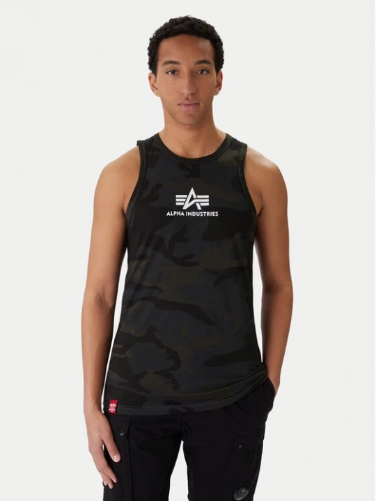 Obrázek produktu Alpha Industries Tank top Basci Camo 126566C Šedá Regular Fit