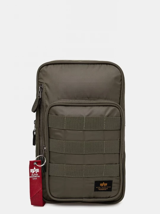 Obrázek produktu Alpha Industries Taštička Alpha Industries Label Sling Bag zelená