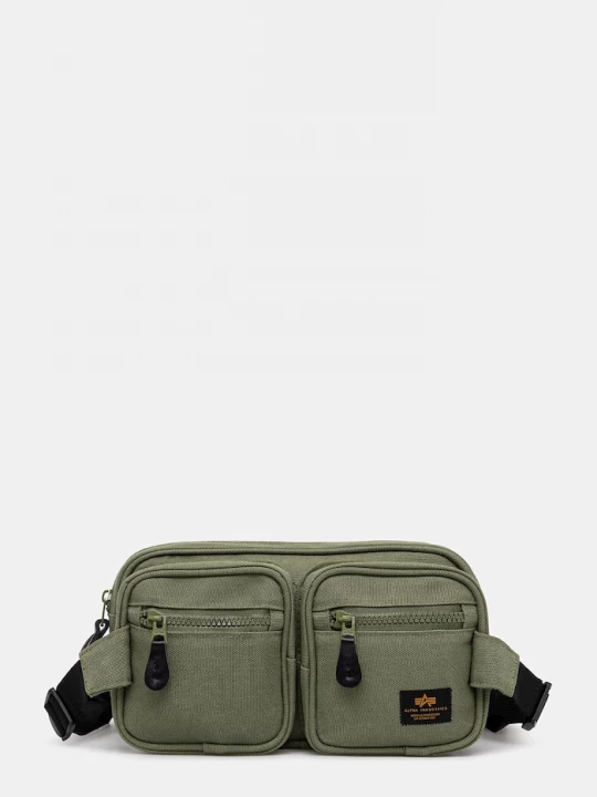 Obrázek produktu Alpha Industries Taštička Alpha Industries Label Waist Bag zelená